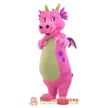 Dragon mascot costume with animatronic eyes