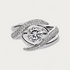 Entwined Rapture Engagement Ring Set 0.75ct