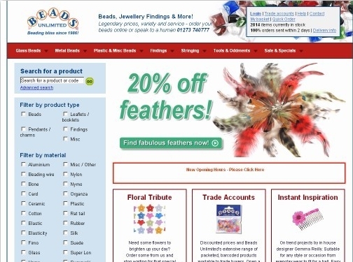 https://www.beadsunlimited.co.uk/ website
