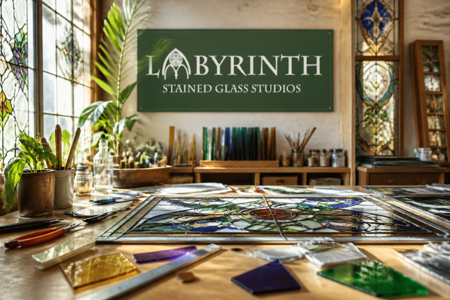 https://www.labyrinthstainedglass.co.uk/ website